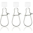thumbnail image 1 of Sinker Slides for Fishing, Sinker Weight Silder Line Slide Sleeve Swivel Duo Lock Snaps for Saltwater Surf Bottom Fishing Fish Fider Rig Catfish Rig White Duo-Lock Snap 30 Pack, 1 of 6