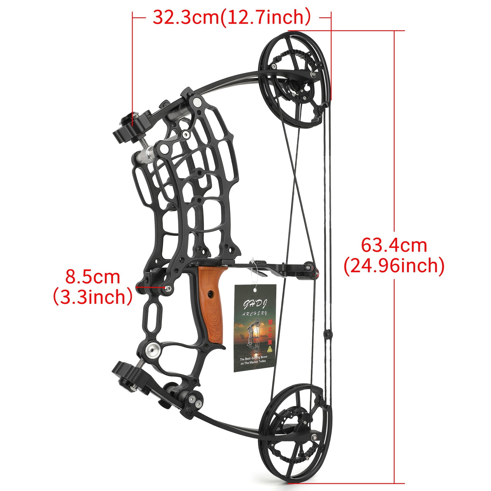 AME Compound Bow Set 30-60lbs Steel Ball Arrows Dual-use Archery Hunting Fishing
