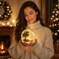 thumbnail image 5 of Light Up Religious Christmas Ornament Ball,Psalm 1:3 Scripture Tree of Life Design LED Hanging Bauble,Transparent Holiday Tree Mantel Decor,E, 5 of 6