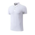 thumbnail image 4 of Timegard Short Sleeve Shirts for Men Summer Button Lapel Neck Active Tee Shirts Breathable Seamless Thin Tops, 4 of 5