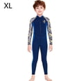 thumbnail image 2 of Trajes de buceo traje de buceo secado rápido niños con mangas largas y pantalones juventud de traje de baño de cuerpo completo para snorkeling surf azul marino xl seitruly OD003661-14, 2 of 7