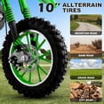 thumbnail image 4 of Gpower Gasoline 49cc Dirt Bike for Kids 13-17,2-Stroke Gas Power Mini Dirt Bike,Green, 4 of 7