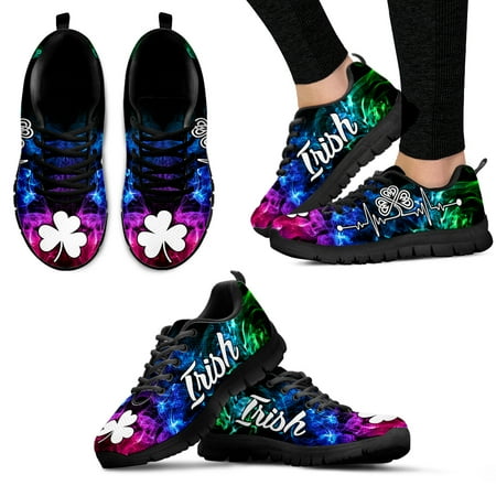 

Fashion Star Design Brand Sneakers Clover Print Shoes Green Plant Casual Shoes Comfortable Summer Breathable Shoes