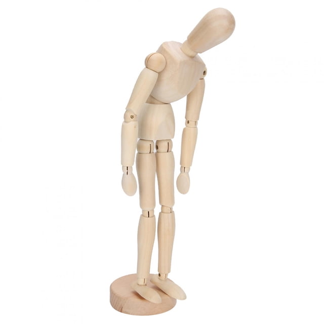 Rdeghly Desktop Decor,Wooden Human Figure Model Toy Movable Limbs Puppet Art Sketch Models Home Decoration,Wooden Model