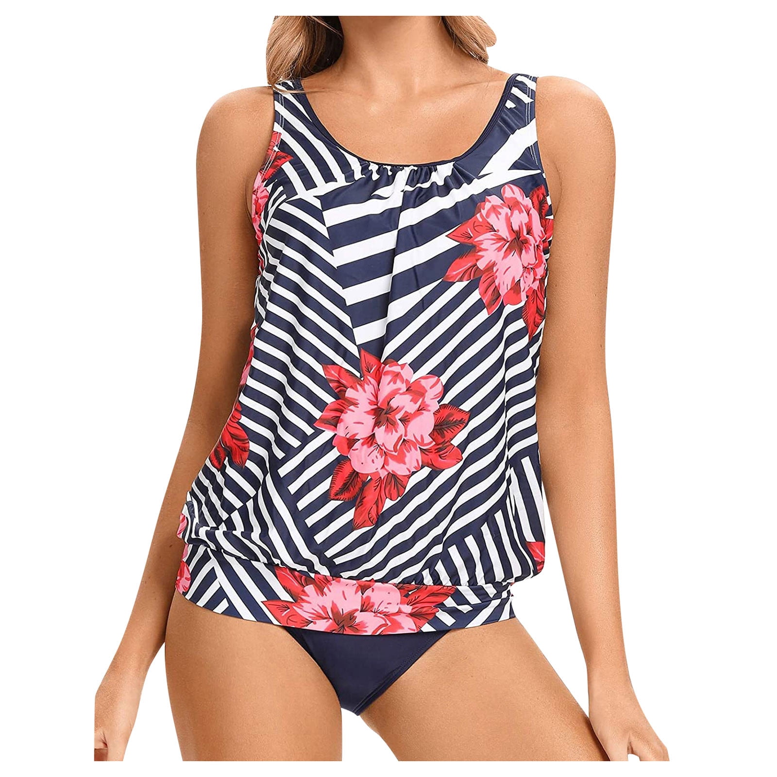 Blouson Tankini Swimsuits for Women Loose Fit Floral Ireland Ubuy
