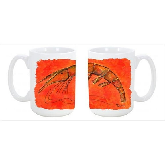 Shrimp Dishwasher Safe Microwavable Ceramic Coffee Mug 15 oz.