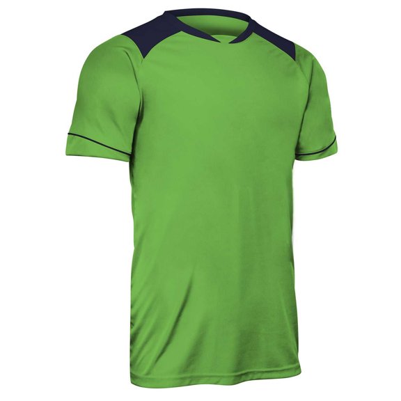 Champro Attacker Soccer Jersey Neon Green Navy