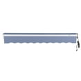 thumbnail image 5 of Awntech 10 Ft Maui Right Motorized Heavy Duty Patio Retractable Awning (120in x 9.25in x 96in), Dusty Blue, 5 of 7