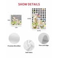 thumbnail image 7 of Easter Kitchen Dish Towels for Drying Dishes Set of 3, Spring Rabbit Sheep Duck Eggs Plants Black Plaid Waffle Weave Microfiber Hand Tea Bathroom Towels Quick Dry & Absorbent Towel 15.7x23.6, 7 of 7