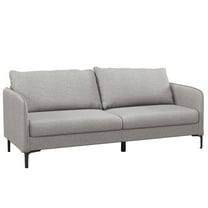Barara King Loveseat Sofa Couches, Comfy Couch Soft Love Seats Sofa,Modern 76 Inch Loveseat Sofa Couch for Apartment Dorm with Metal Legs-Gray