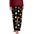 thumbnail image 5 of Drovellove Women's Halloween Print Pajama Pants - Cropped Pants Soft Lounge Trousers with Fun Seasonal Pattern for Cozy Nights In or Holiday Relaxation, 5 of 5