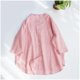 thumbnail image 2 of 100% Linen Shirts And Blouses Casual Solid Three Quarter Sleeve Button Up Shirts For Women Camisas Blusas Femininas Elegantes zhangmengya LED, 2 of 2