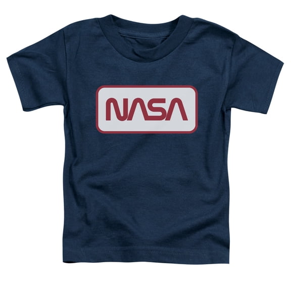 Nasa Rectangular Logo Toddler T-Shirt Navy