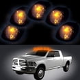 thumbnail image 4 of CCIYU 5 Pack Smoke Cab Roof Marker Clearance Covers w/T10 W5W Wedge 168 194 LED Bulb Replacement fit for 1999-2002 for Dodge for Ram 2500 3500 4500, 4 of 5