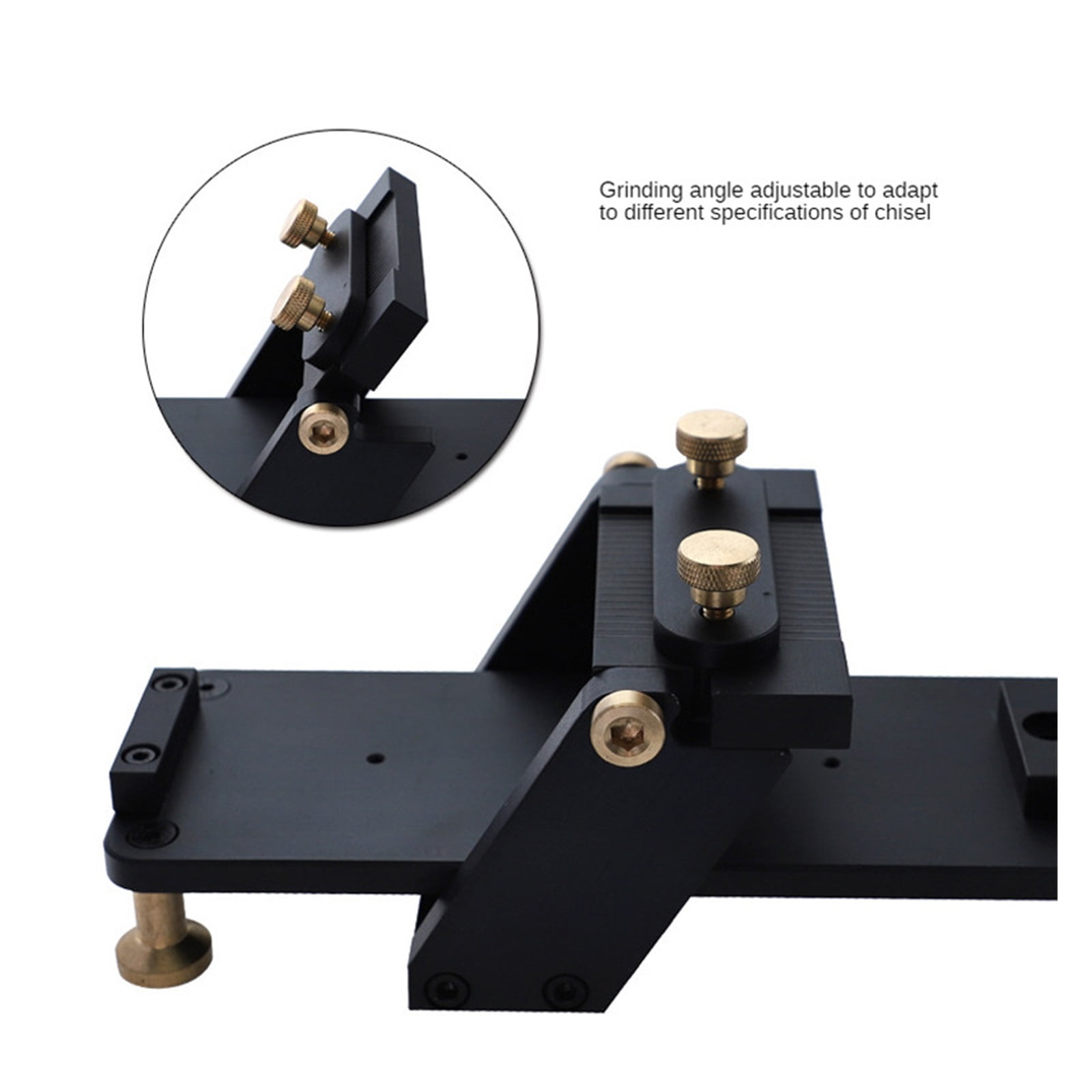 Fixed Angle Aluminum Wood Chisel Sharpening Frame Quick Knife Sharpener Stone Tool Non-slip Sharpener Woodworking Tools