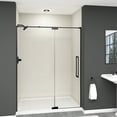 thumbnail image 3 of Transolid Ipd607610c-S Irene 76" High X 60" Wide Pivot Semi Frameless Shower Door - Black, 3 of 4