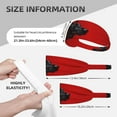 thumbnail image 2 of Black Dog Red Background Headbands for Women Men, Workout Elastic Sweat Band for Yoga Running Cycling Gym Exercise Non Slip Head Bands for Women's Hair, 2 of 5