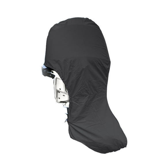 SavvyCraft Heavy Duty Outboard Motor Cover, Waterproof 600D Polyester Full Size Boat Engine Cover for Motor up to 175-225 HP Black Color
