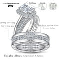 Wedding Ring Sets His And Hers Couples Women and men S925 Sterling