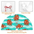 thumbnail image 4 of Picia Octopuses Print Christmas Tree Skirt , Christmas Tree Skirt Ornaments for Merry Christmas Holiday Party Decorations Indoor Outdoor-30", 4 of 7