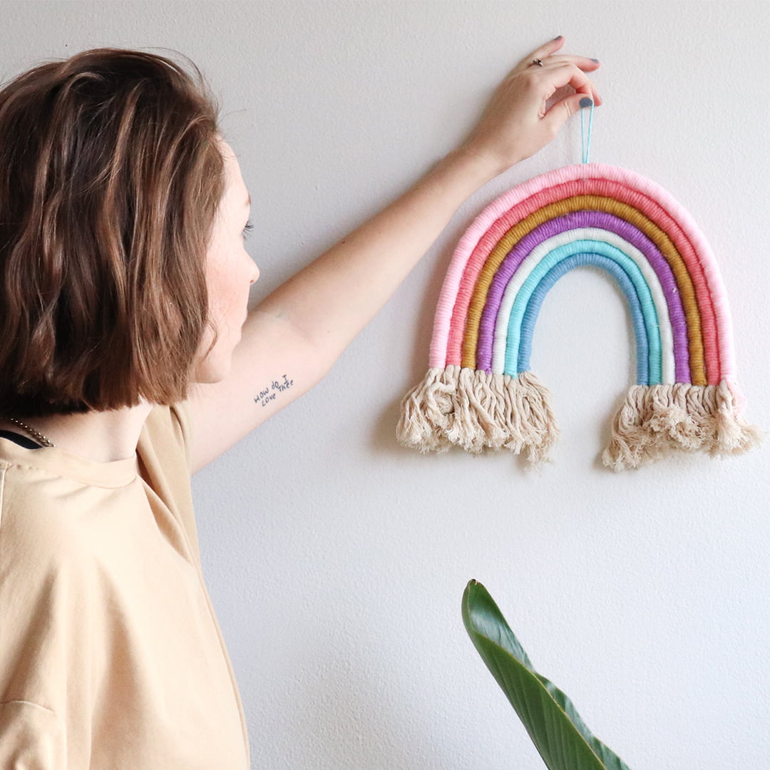 DIY Rainbow Wall Art