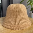 thumbnail image 4 of CoCopeaunts Knitted Bucket Hat for Women Autumn Winter Solid Color Versatile Wool Hat, Fashionable Outdoor Warm Fisherman Hat, 4 of 8