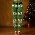 thumbnail image 2 of Fiaer Christmas Womens Leggings Plus Size Xmas Yoga Pants Slim Fit High Waisted Trendy Funny Graphic Holiday Workout Trousers Green S, 2 of 4