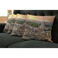 thumbnail image 5 of Ambesonne East Throw Pillow Cover 4 Pack, Tower Building at Sunset, 16", Orange Cream, 5 of 5