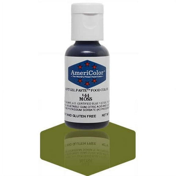 AmeriColor, Soft Gel Paste Food Color, Moss .75 oz
