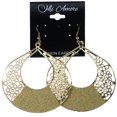 thumbnail image 2 of Mi Amore Glitter Sparkle Dangle-Earrings Gold-Tone, 2 of 2