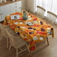 thumbnail image 2 of Fall Hedgehog Leaves Rectangle Tablecloth 60"x84",Waterproof Polyester Rectangle Table Cloth, Wipeable Spillproof Polyester Tablecloth for Dining, Camping, Indoor and Outdoor, 2 of 5