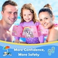 thumbnail image 6 of MoKo Swim Vest for Kids 20-50lbs, Swimming Arm Float Water Wings for 2-7 Years Old, Pink, 6 of 7