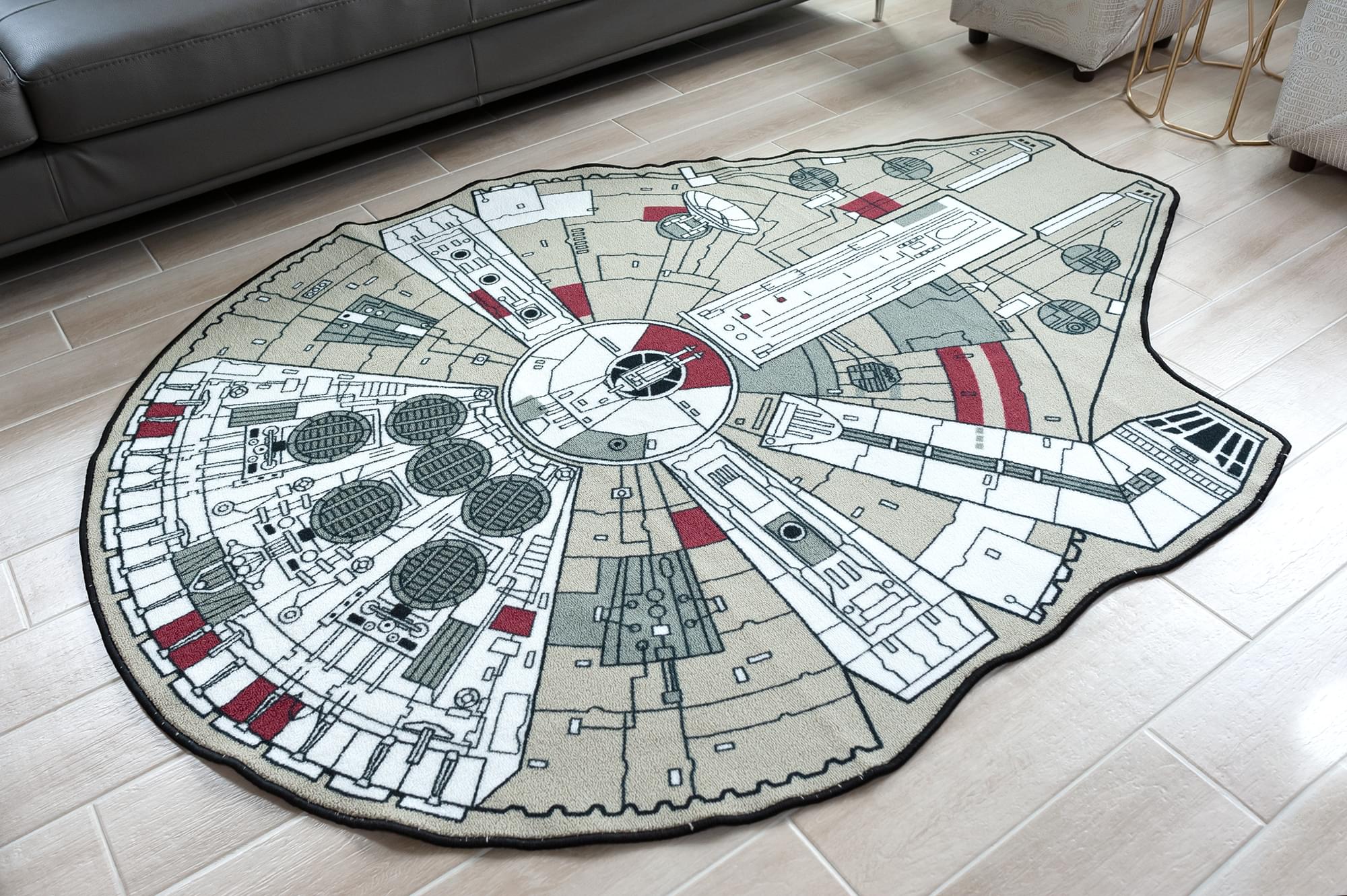 Star Wars Large Millennium Falcon Entry or Area Rug, 59" L x 79" W - image 4 of 7