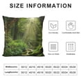thumbnail image 5 of Art Forest Tropical Jungle Stream Rock deep Forest Tree Pillow Covers Pillowcases Home Decor Bed Couch Sofa Office Living Room Cushion, 5 of 5