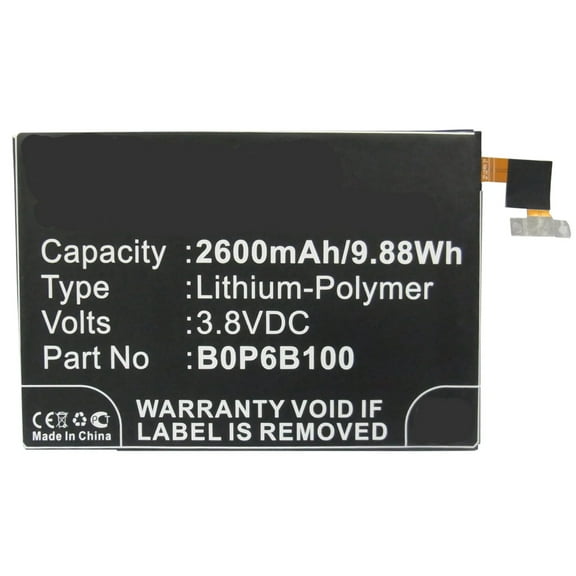 Batteries N Accessories BNA-WB-P3804 Cell Phone Battery - Li-Pol, 3.8, 2600mAh, Ultra High Capacity Battery - Replacement for HTC 35H00214-00M, BOP6B100 Battery