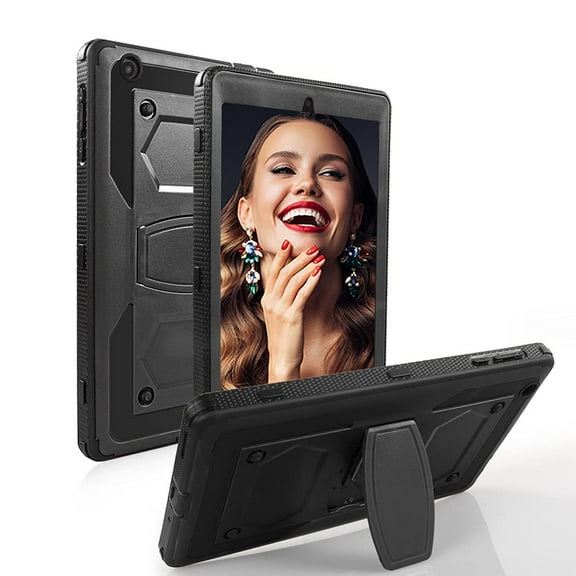 FIEWESEY for Walmart Onn 8 inch 2nd gen tablet Case,Shock-Resistant Drop-Proof and Shock-Resistant Hybrid Case(Built-in Stand), for Walmart Onn 8 inch 2nd gen 2020 Release(Model:100011885)(Black)