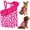 Pink, variant on Dog Shirts Breathable Sleeveless Vest, Stretchy & Soft, Purple & Vivid Pink, Size XL