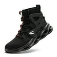thumbnail image 3 of High-top Safety Shoes Construction Protective Footwear Men Steel Toe Shoes Breathable Hiking Boots Puncture Proof Work Boots, 3 of 11