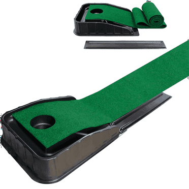 Golf Putting Green, 8.5FT Indoor Golf Putting Mat With Auto Ball Return, Golf Putting Set Mini Golf Game For Home Office Backyard Party, Golf Gifts For Men