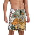 thumbnail image 2 of Fotbe Skeleton Cowboy And Guitar Pantalones Cortos de Pijama para Hombre, Ropa de Dormir, Pantalones de Pijama Cortos para Hombre-XX-Large, 2 of 6