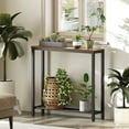 thumbnail image 4 of Narrow Console Table for Entryway - Rustic Industrial Design, 4 of 9