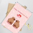 thumbnail image 2 of Tarjeta de San Valentín Naixiwen Capybara Capy para novio, 2 of 6