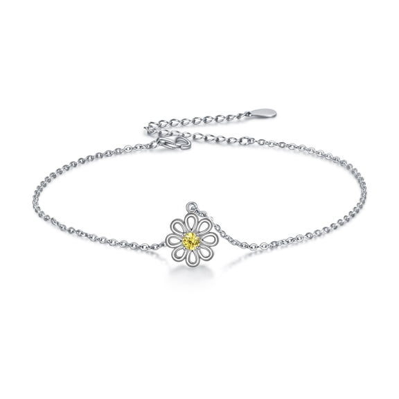 YAFEINI Sterling Silver Cross anklets for Women Daughter Wife Mom Adjustable Chain Foot Ankle Bracelet Summer Jewelry Gifts for Her