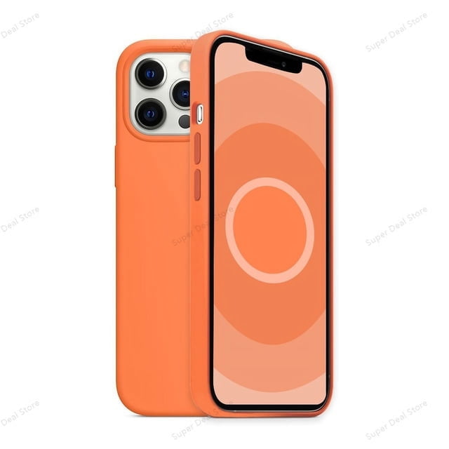 Official Liquid Silicone Case For iPhone 12 Pro Max 12 Mini With Magsafe Case Wireless Charging Drop Protect Cover