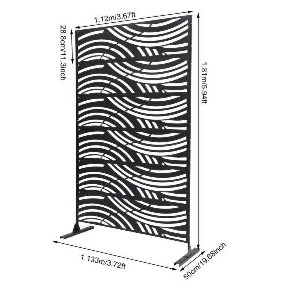 Outdoor Screen Partition Patio Privacy Divider Room Decorative Hollow-Out Design