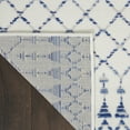 thumbnail image 6 of 5â€™ x 7â€™ Gray and Ivory Berber Pattern Area Rug, 6 of 16
