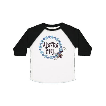 

Inktastic Alaska Girl Forget-Me-Not Flower Gift Toddler Toddler Girl T-Shirt
