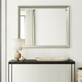 thumbnail image 6 of 46 Inch Transitional Rectangular Wood Frame Mirror, Gray, 6 of 6