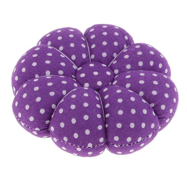 Alfiletero Cojín Muñeca Calabaza Alfileres Cojines Portátil Púrpura Sunnimix Cojín de alfiler
