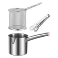 thumbnail image 2 of Friteuse Pot Accessoires de Cuisine Polyvalents Poêle à Sauté avec Couvercle Poêle à Frire C, 2 of 7